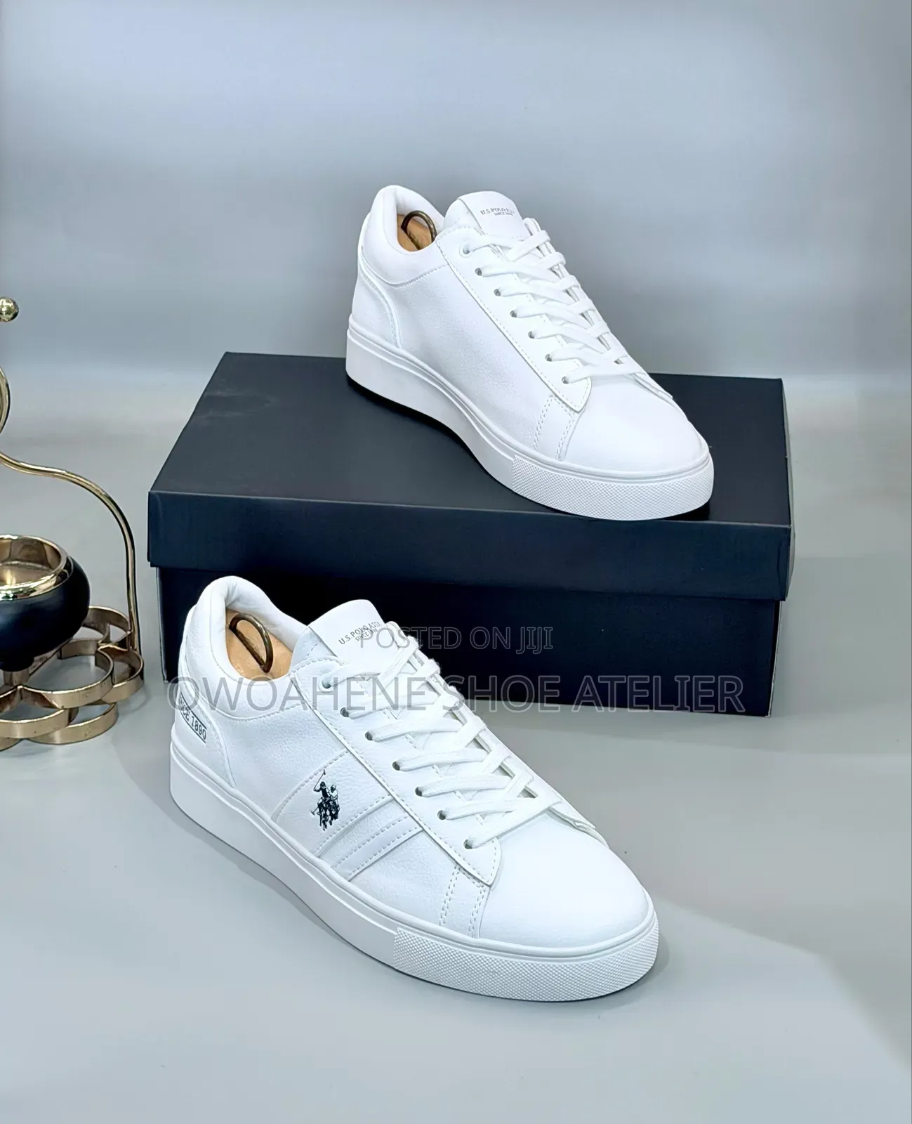 U.S. Polo Assn. Classic Court Men's White Sneakers