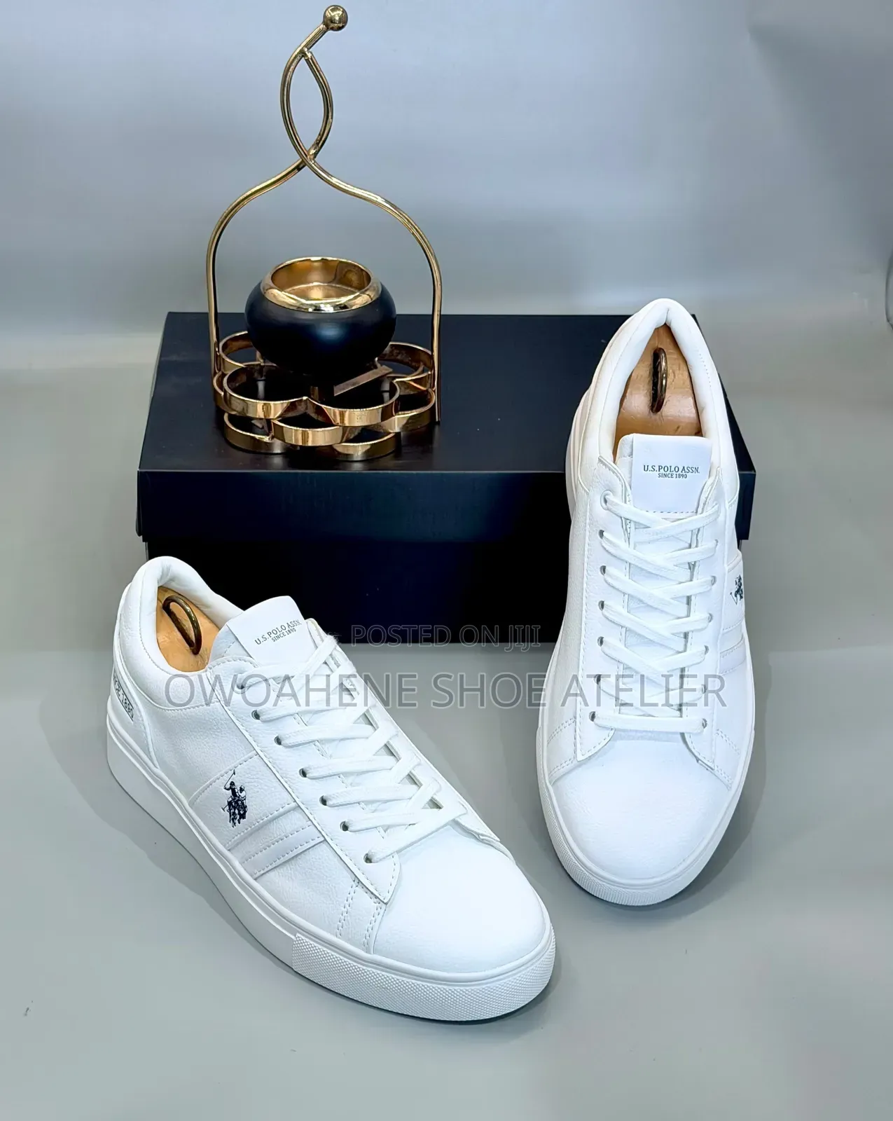 U.S. Polo Assn. Classic Court Men's White Sneakers