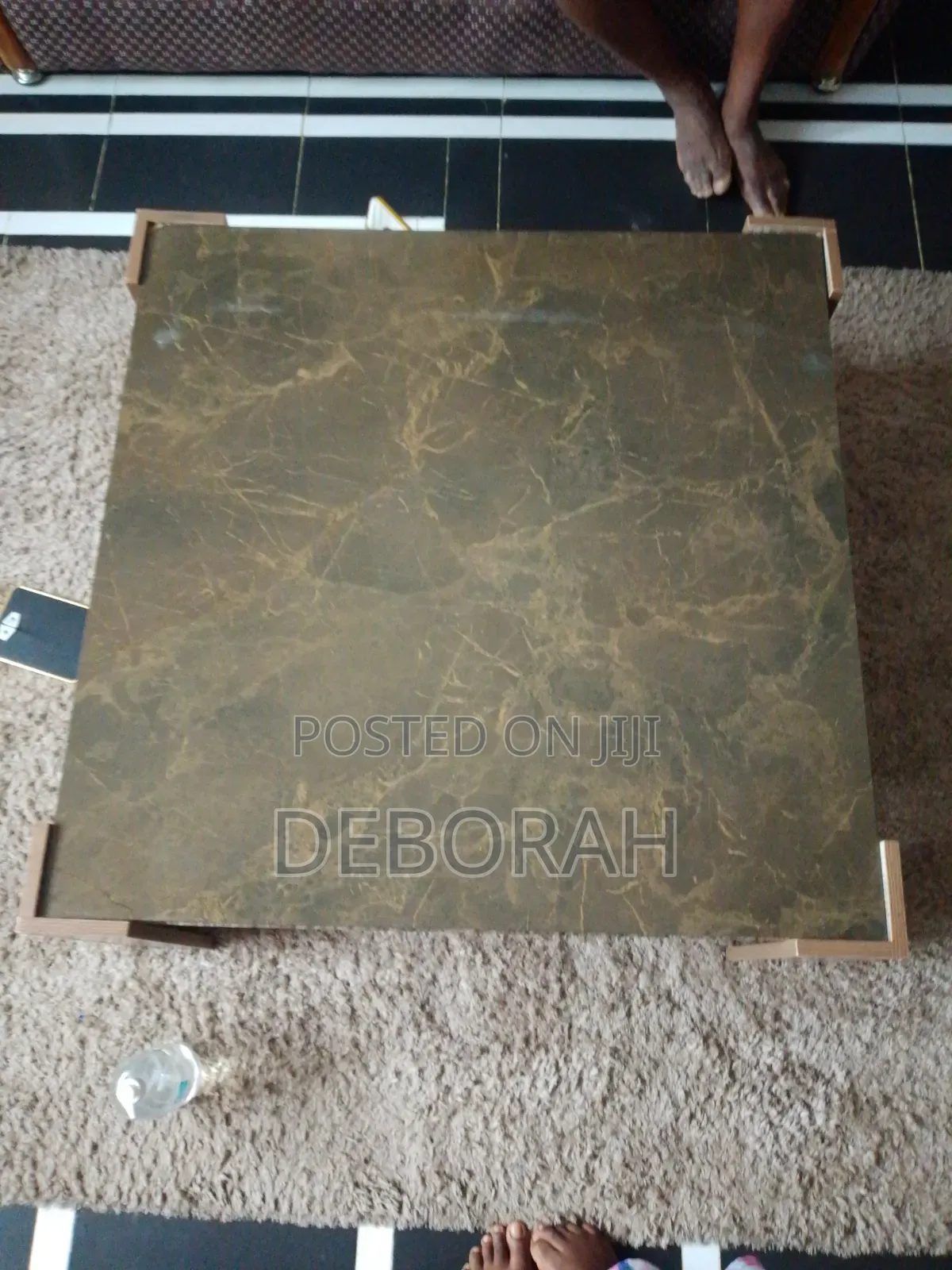Modern Marble-Top Coffee Table – Strong Neat Condition