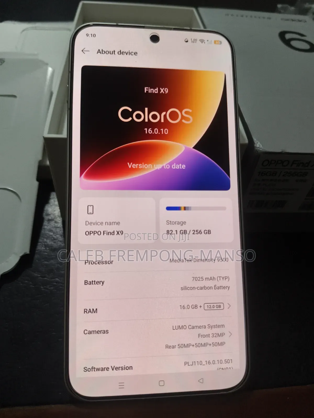 New Oppo Find X9 5G 256 GB White