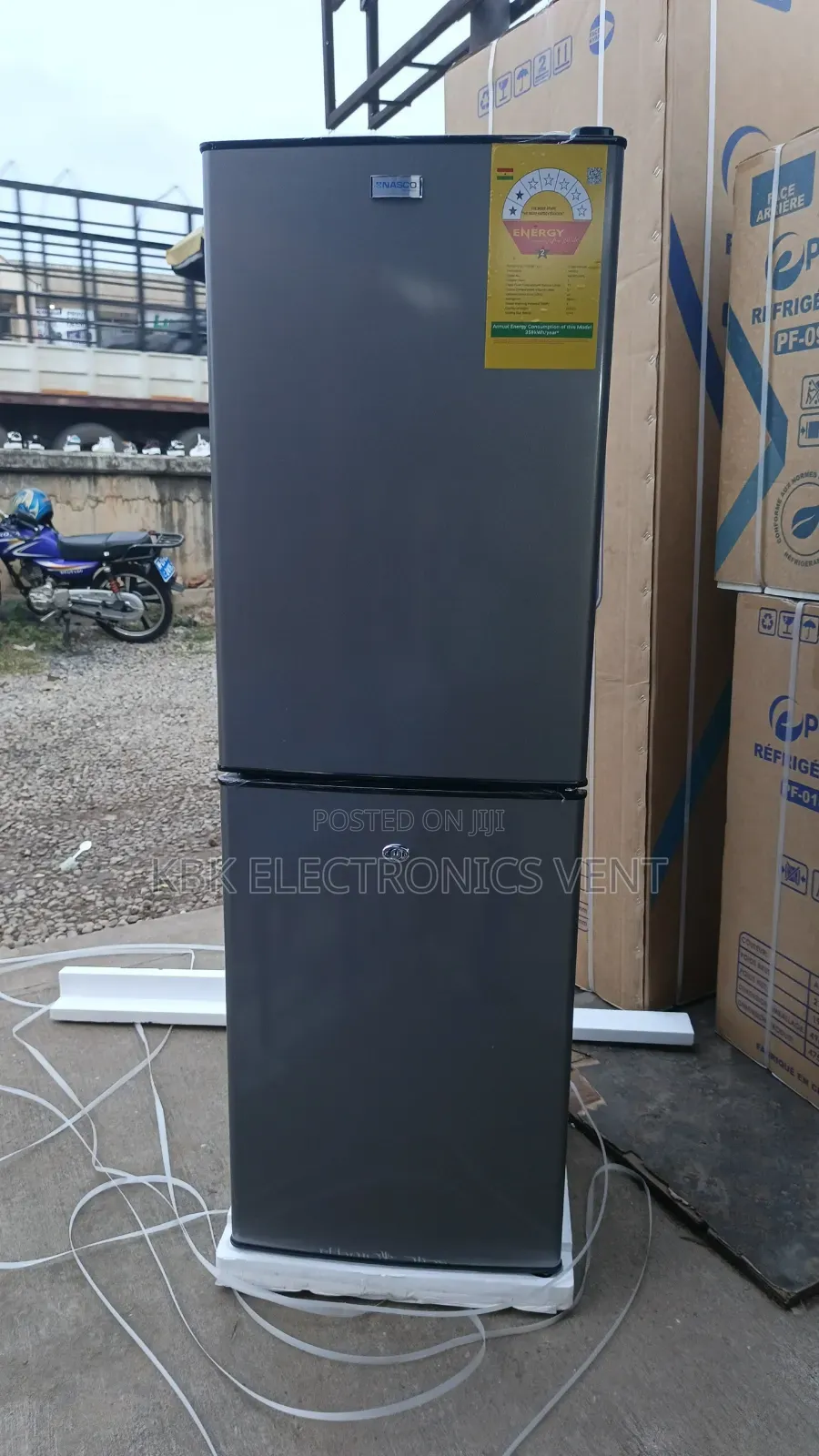 Nasco 158Liters Nasf220fl Double Door Fridge