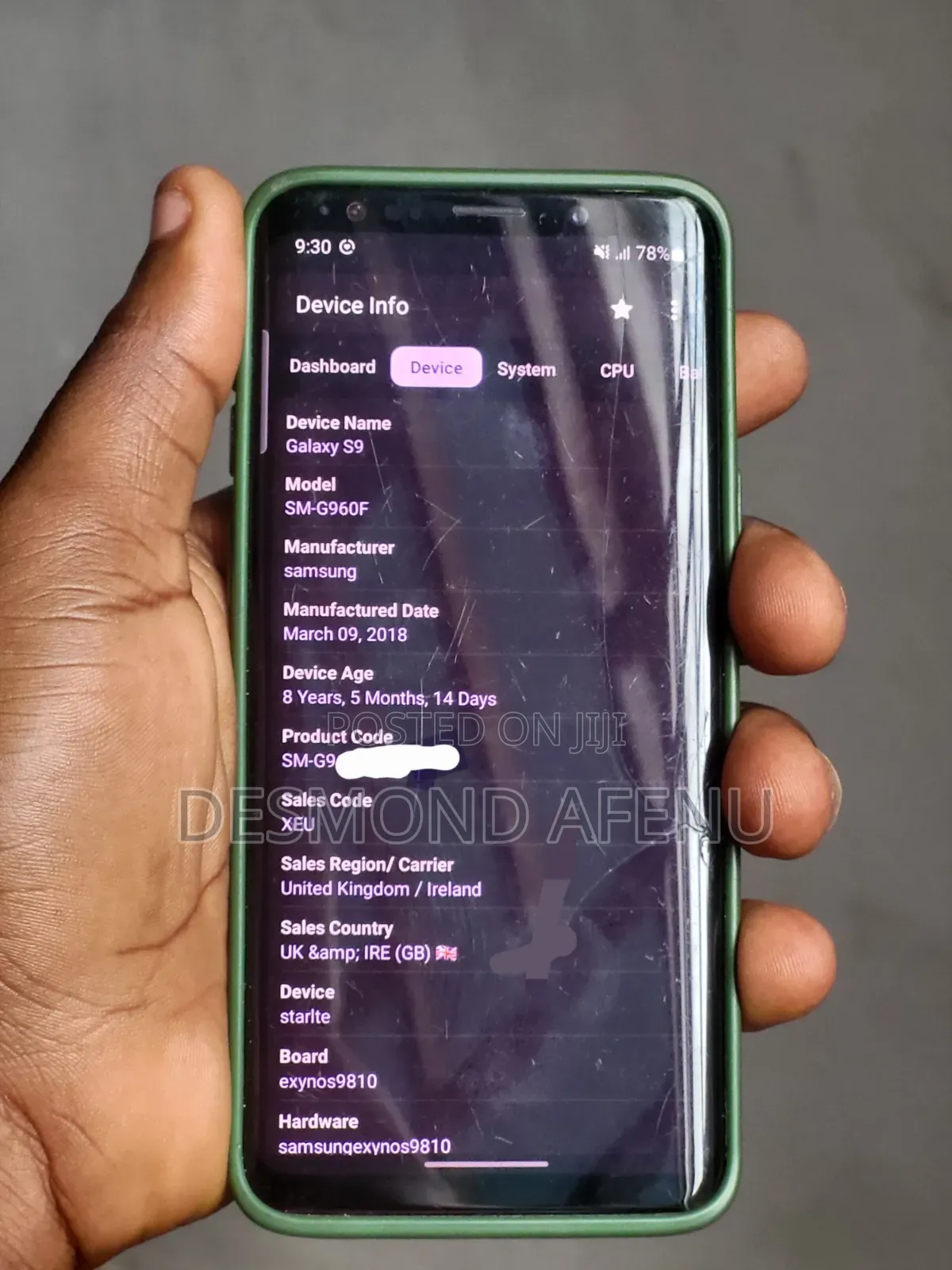 Samsung Galaxy S9 64 GB Black