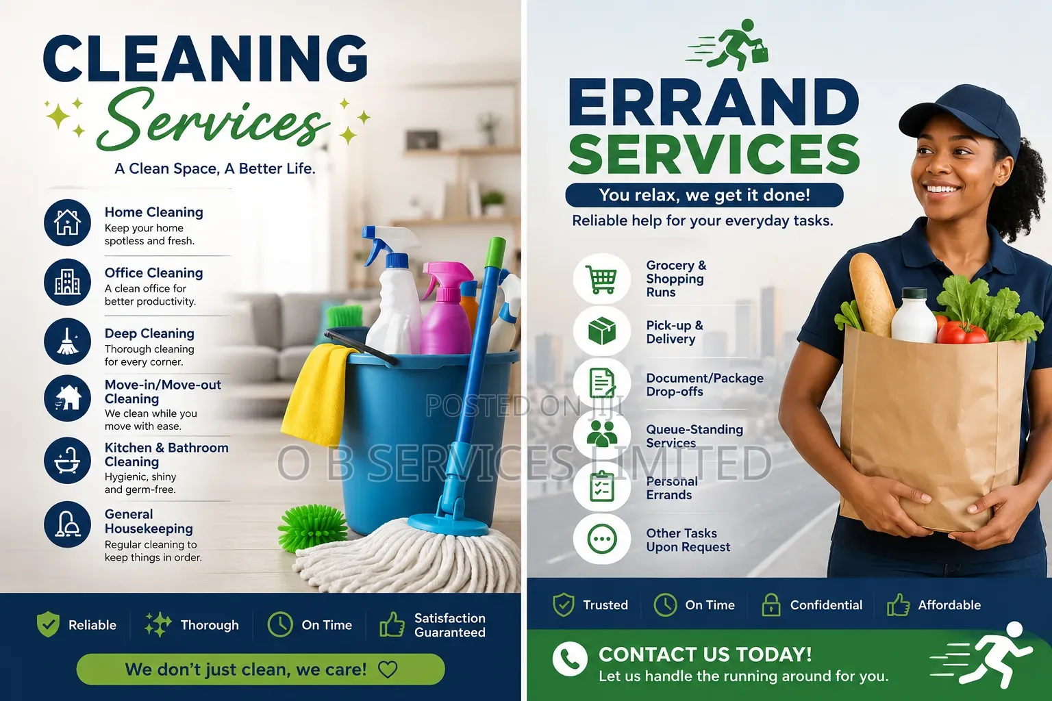 Errand Services and Cleaning Services