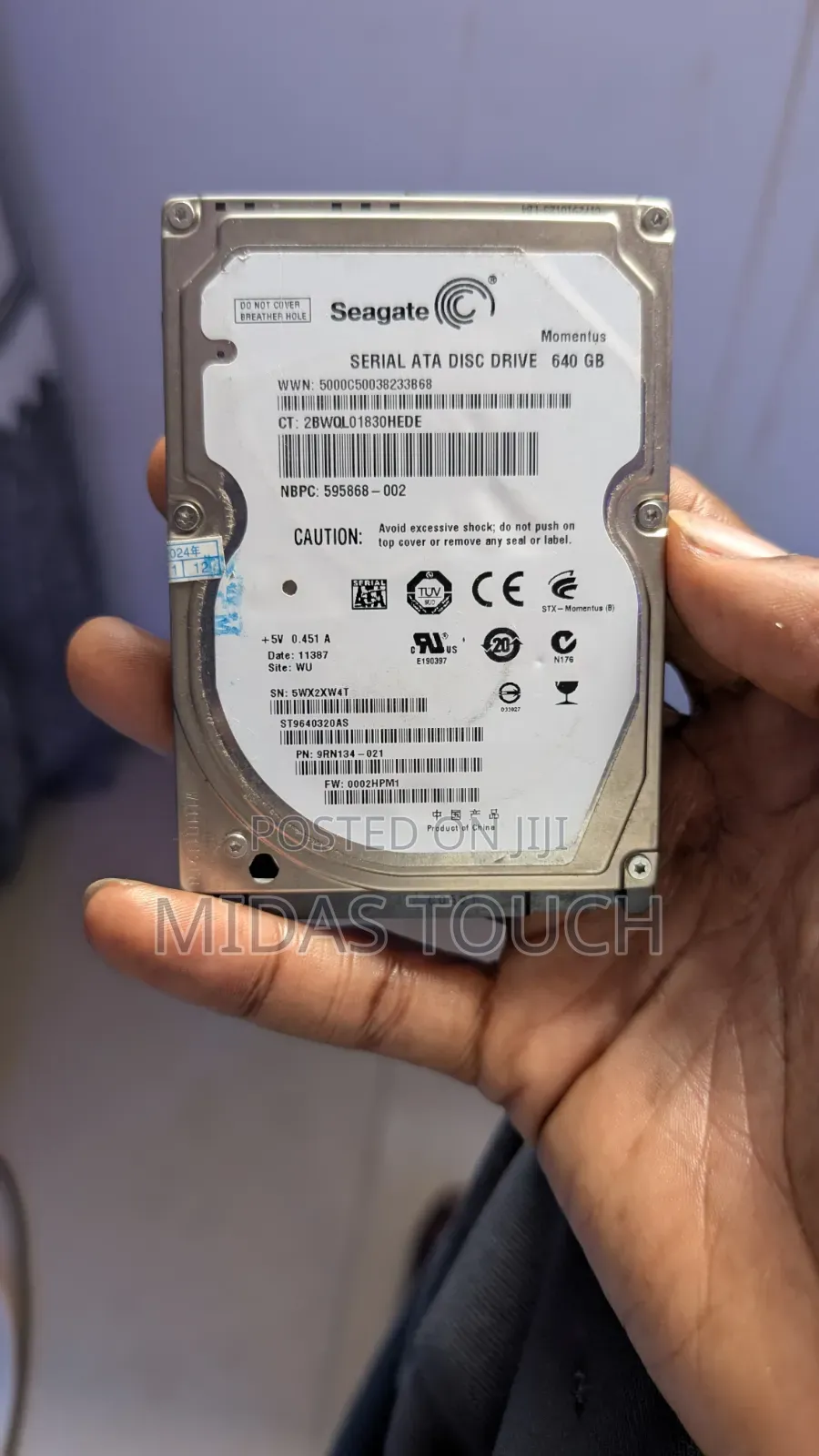 Seagate Hard Disk Drive 640gb