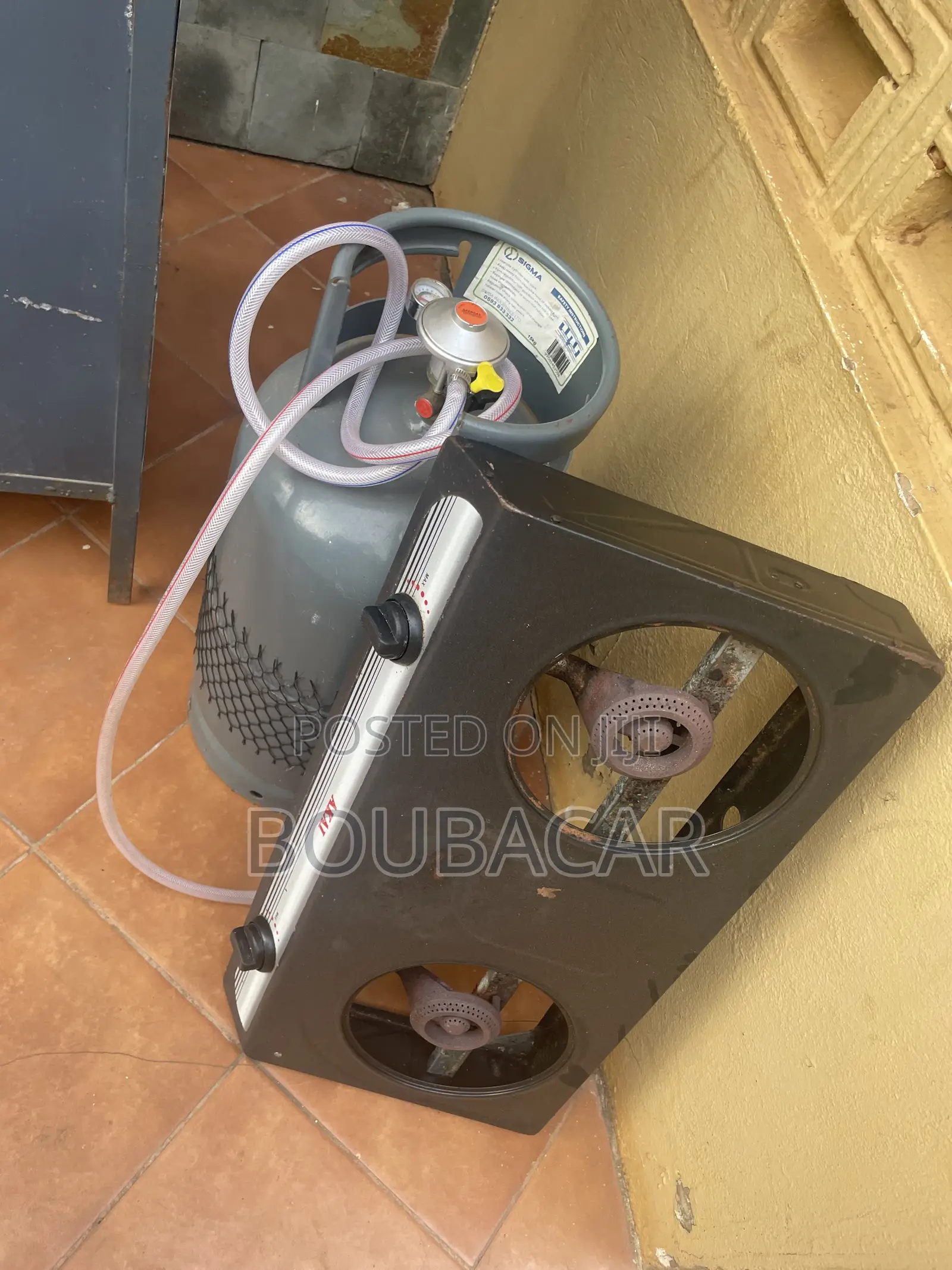 Cylinder Comes With 2-Burner Stove, Pipe Regulator