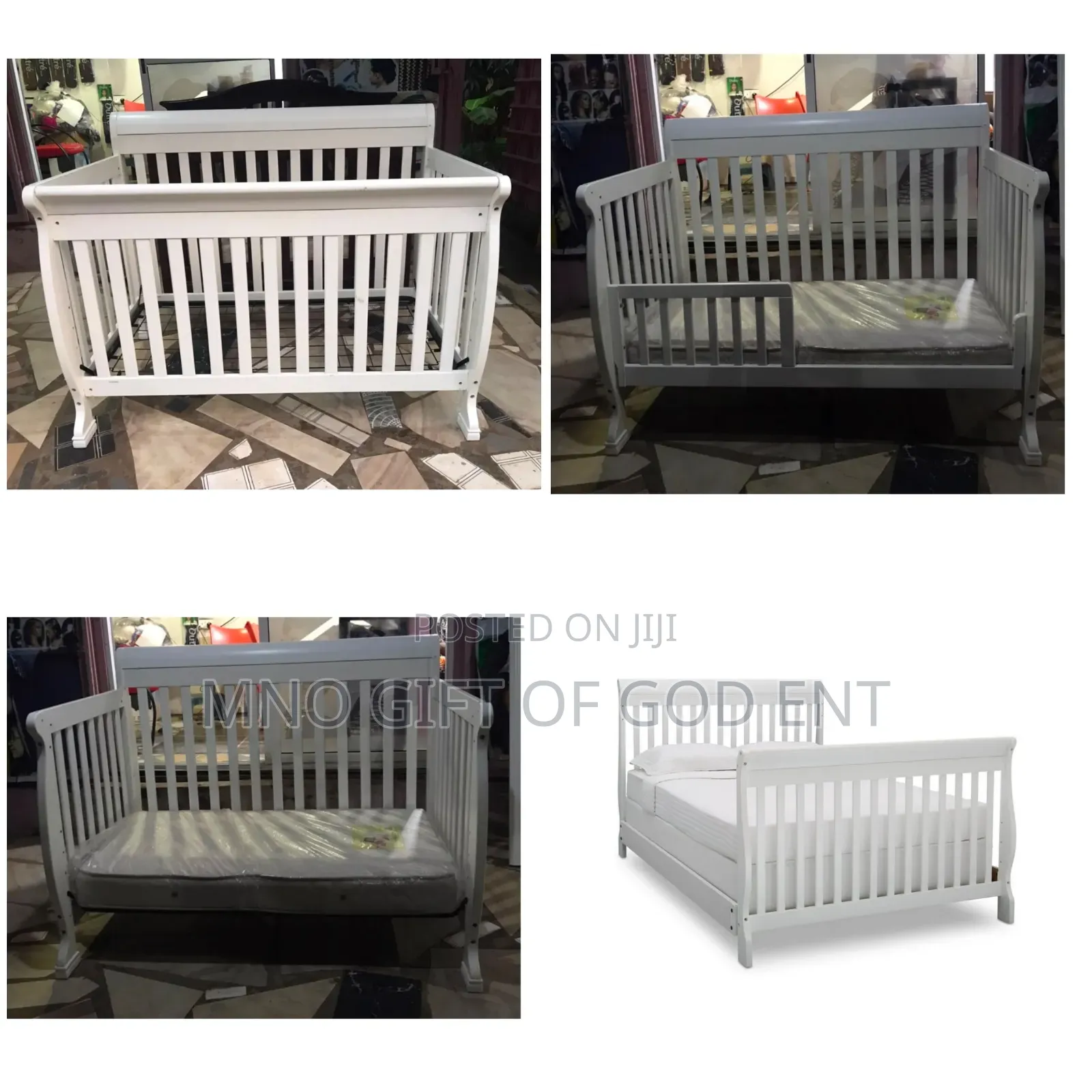 DaVinci Porter 4-in-1 Convertible Crib With Toddler Bed, White