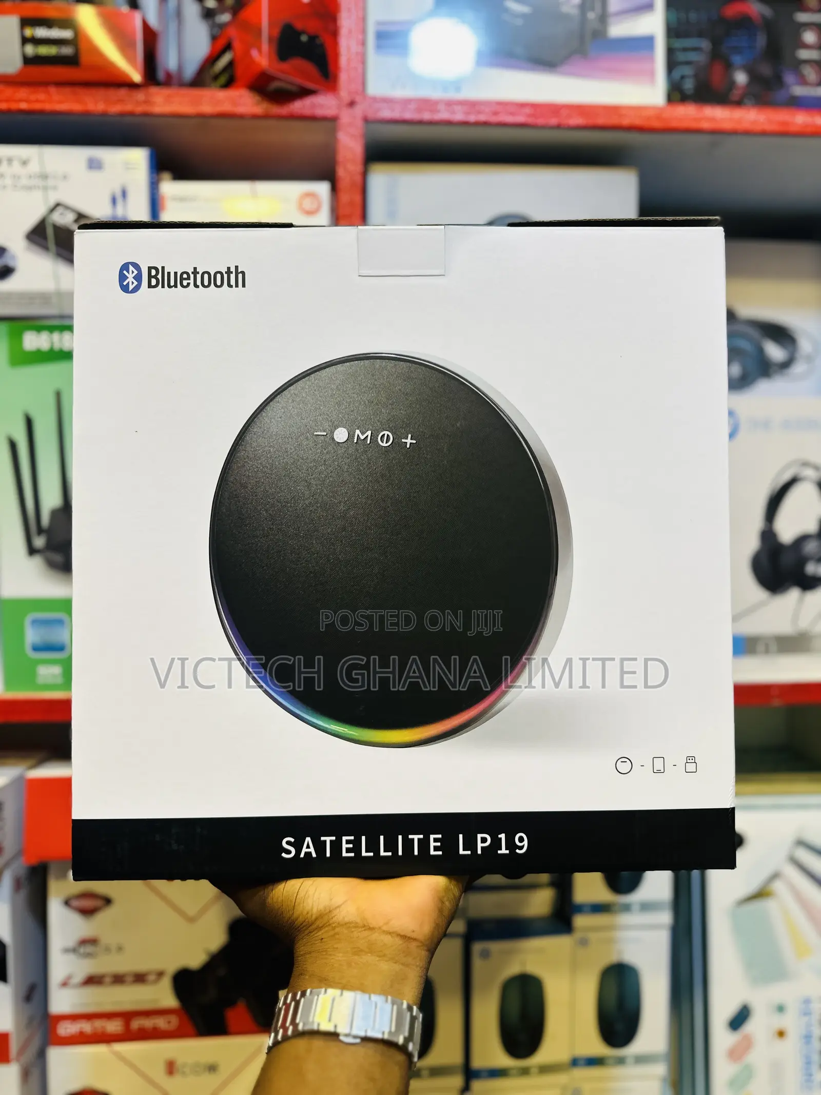 Satelite Satellite LP19 Round Portable Bluetooth Speaker