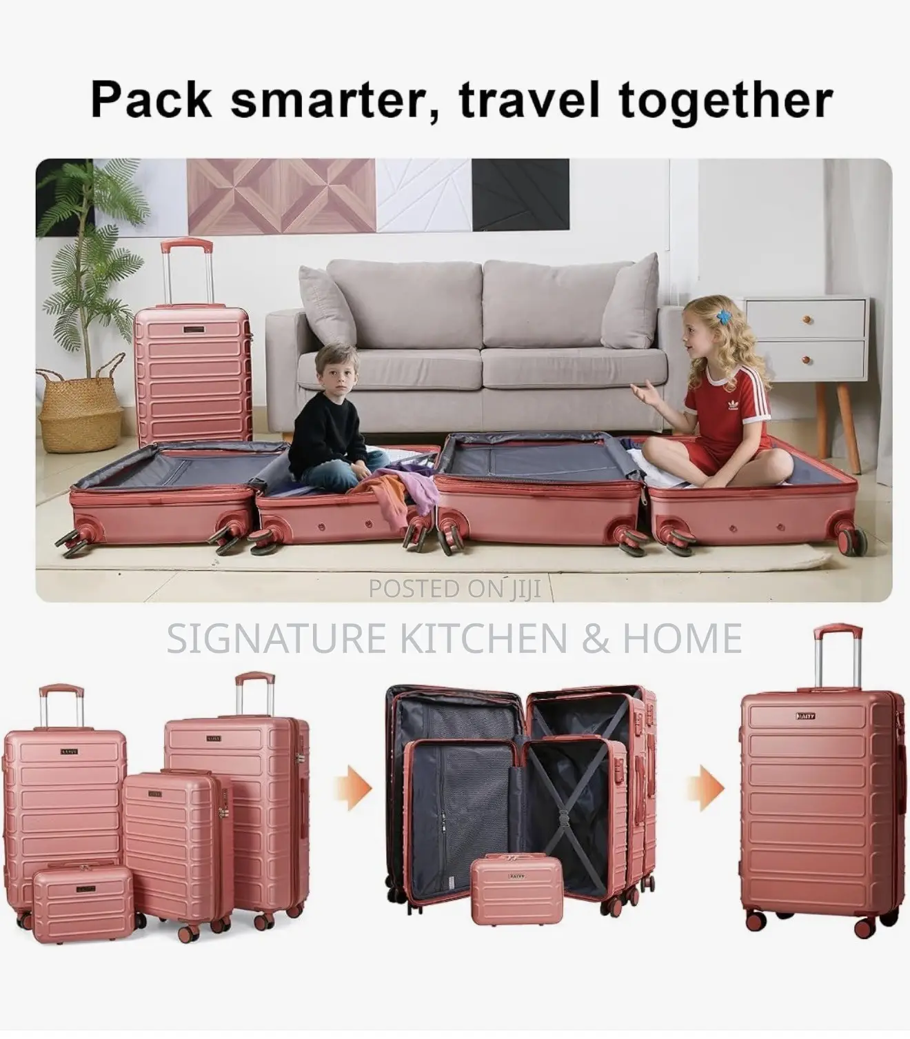 4 Piece Expandable Luggage Set