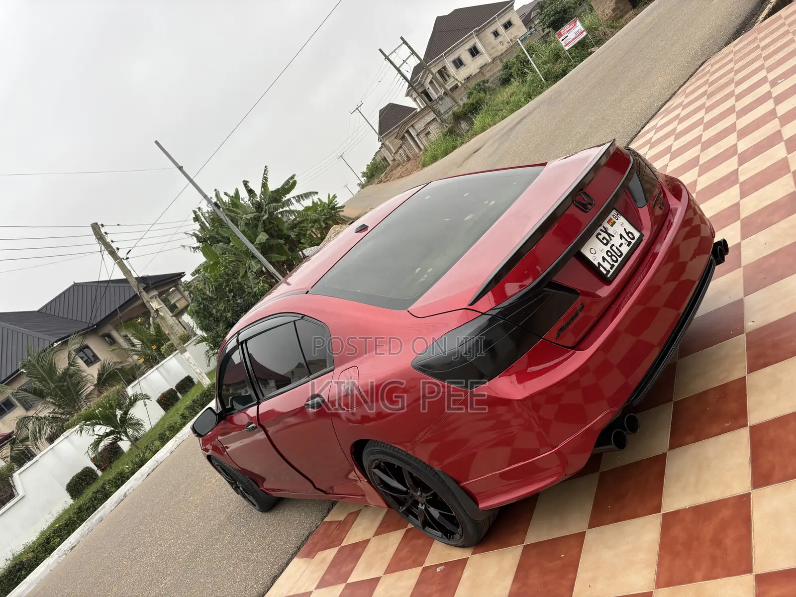 Honda Accord EX-L V-6 4dr Sedan FWD (3.5L 6cyl 6A) 2016 Red