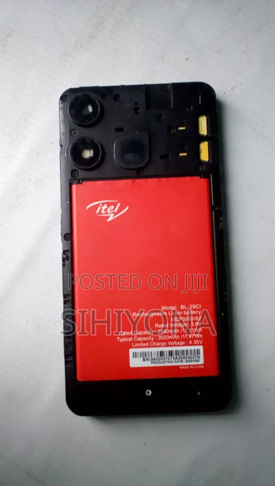 Itel A18s 32 GB Black