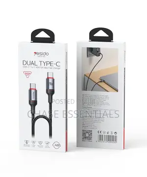 240W Type C to Type C Flat Data Cable, 2m | Fast Charging Cable
