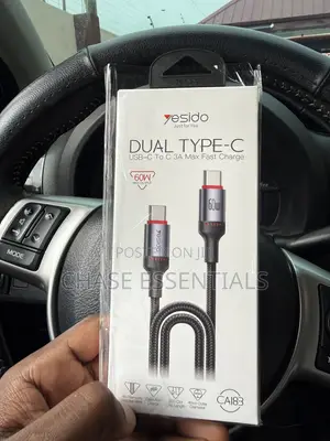 60W Type C to Type C Data Cable, 2m | Fast Charging Cable