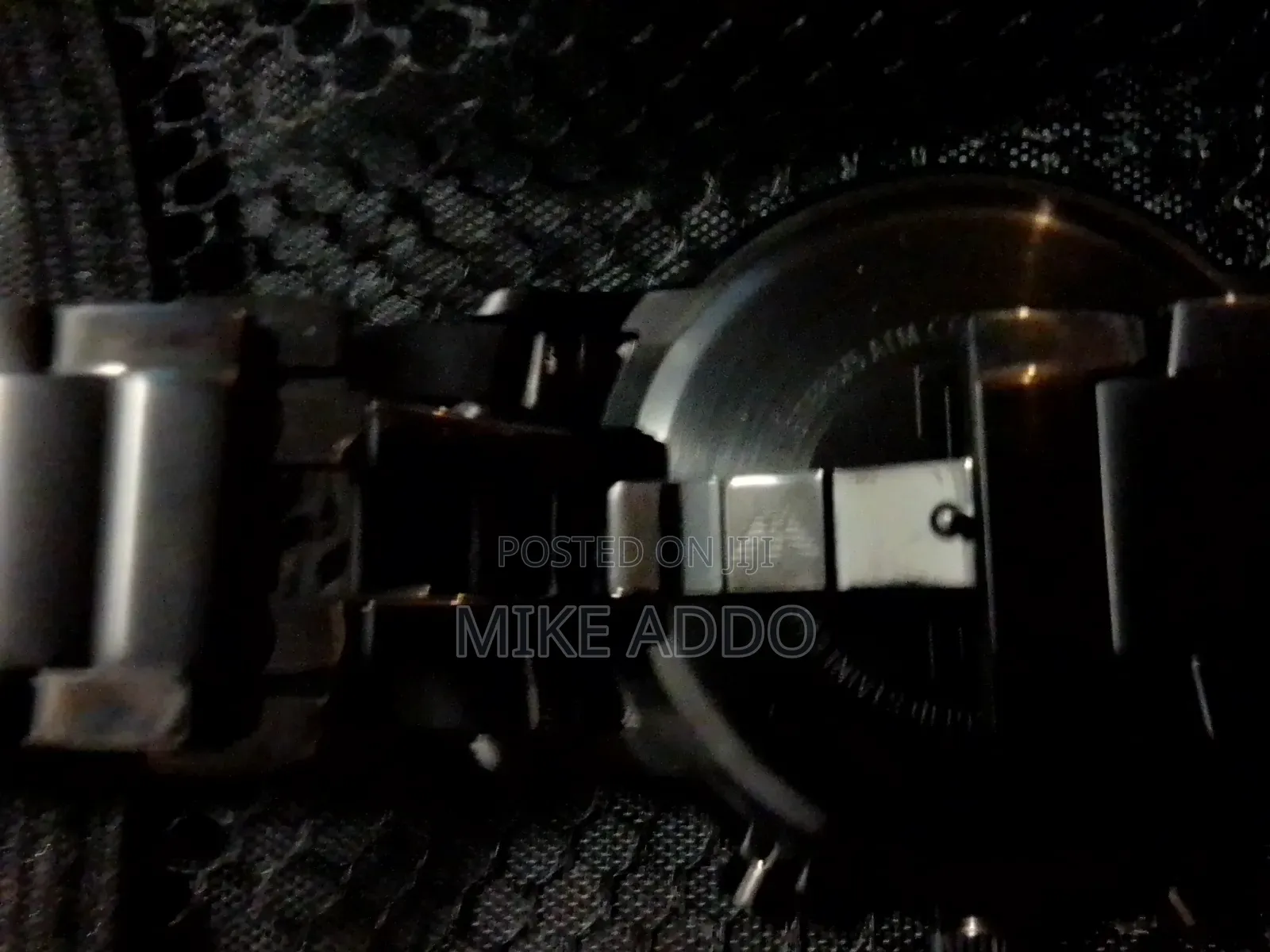 Emporio Armani Black Matte Stainless Steel Watch