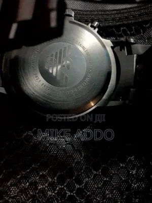 Emporio Armani Black Matte Stainless Steel Watch