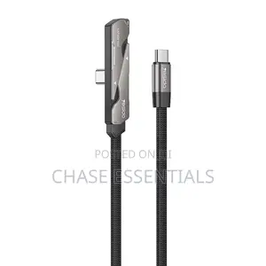 60W Type C to Type C Stand Data Cable | Folding Phone Cable Stand