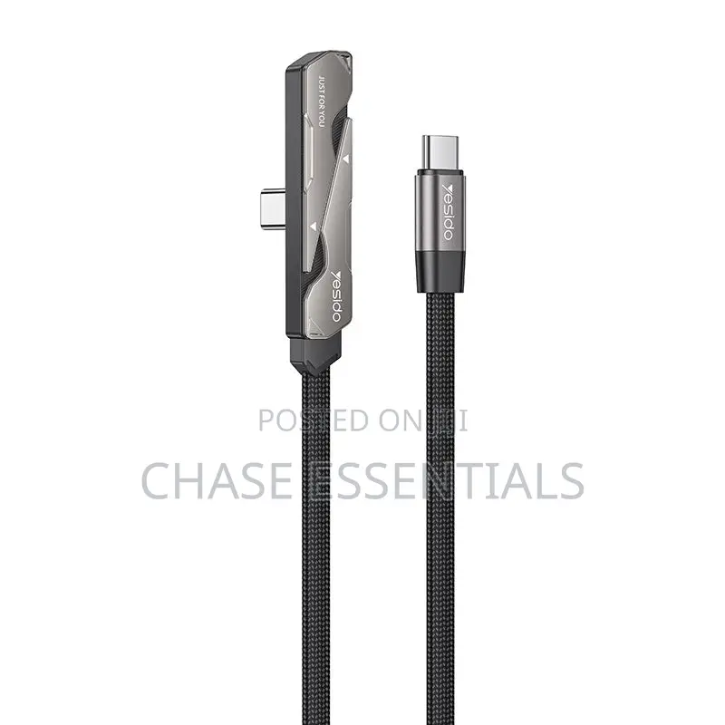 60W Type C to Type C Stand Data Cable | Folding Phone Cable Stand