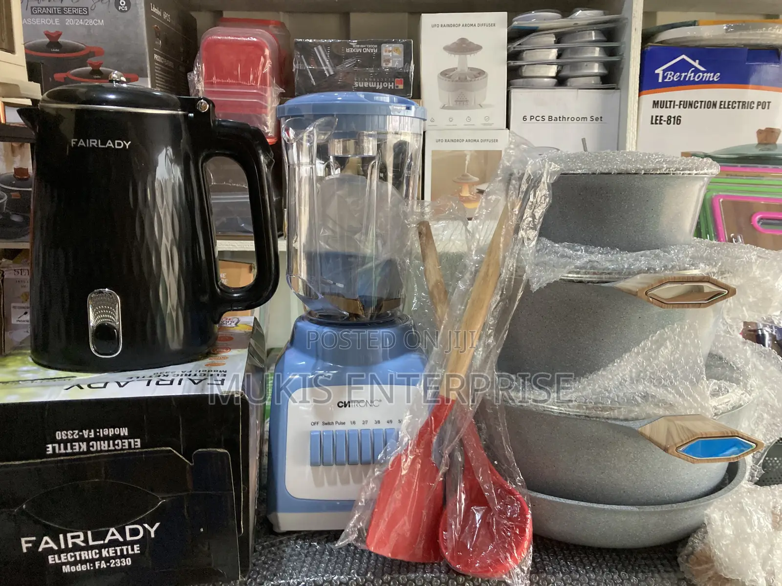 2 Burner,kettle,blender and Cookware Set