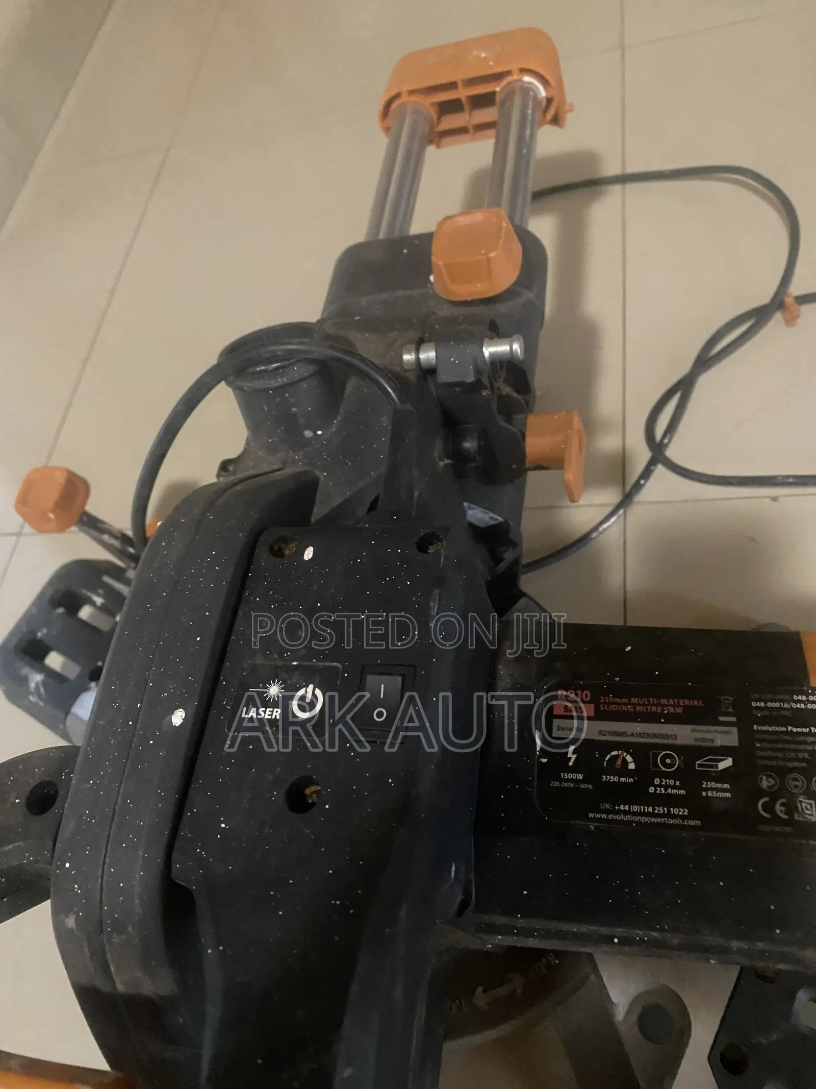 Evolution R210CMS: Compound Miter Saw (Laser)