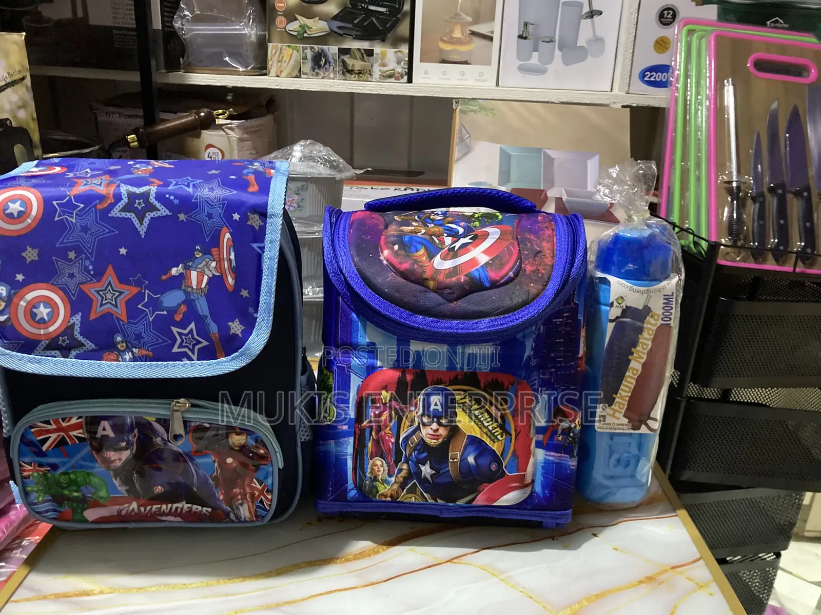 School Bag,lunch Bag and a Water Bottle