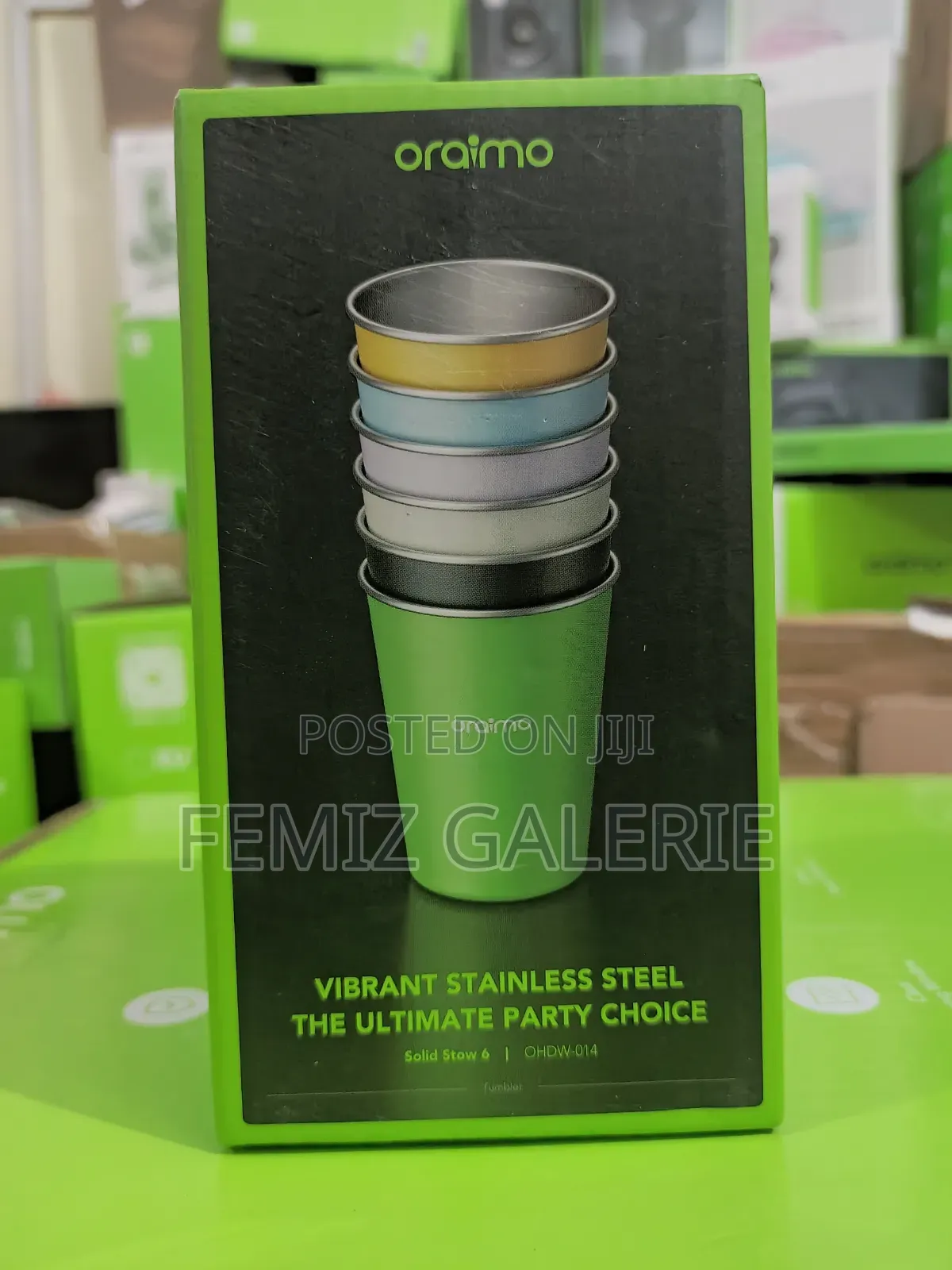 Oraimo Solid Stow 6 Stainless Steel Drinking Cup-6in1
