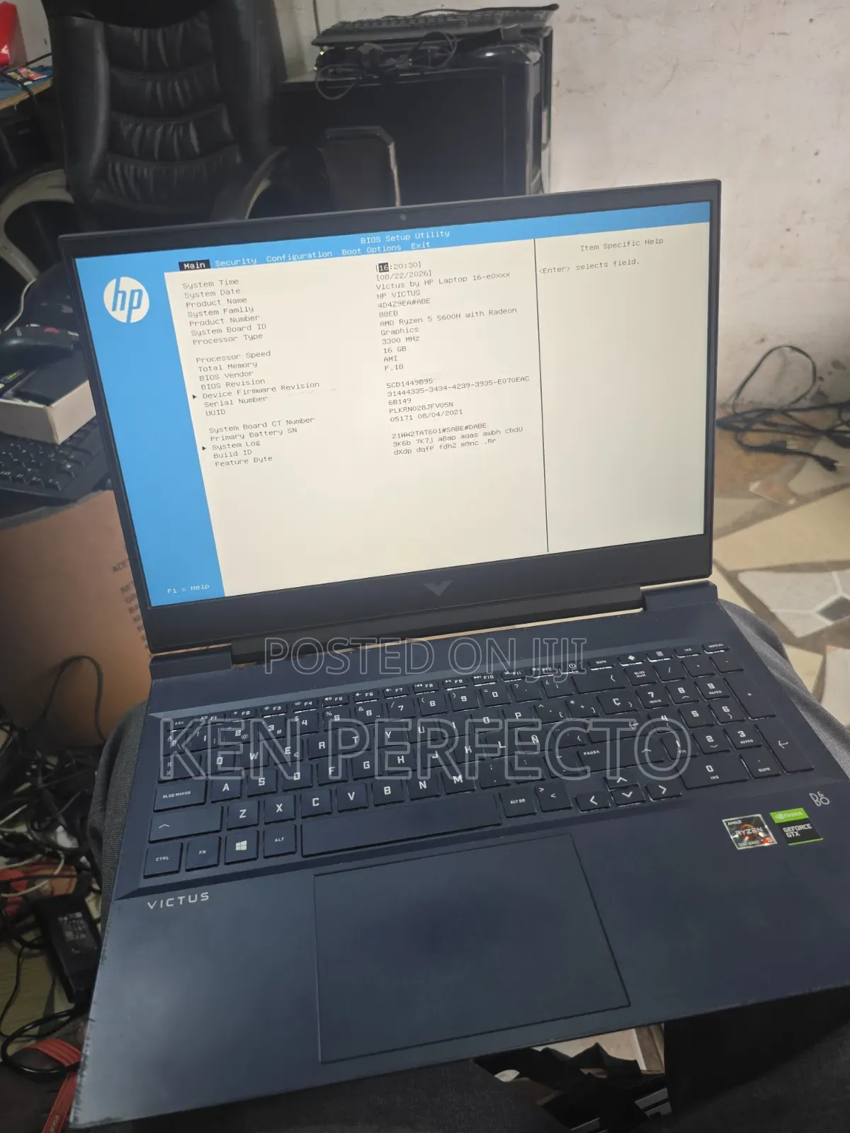 Laptop HP Victus 16 16GB AMD Ryzen 5 SSD 512GB