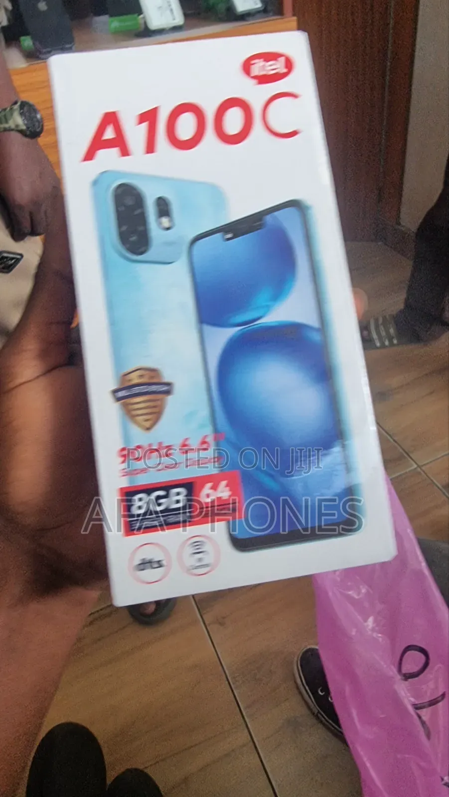 New Itel A100C 64 GB Black