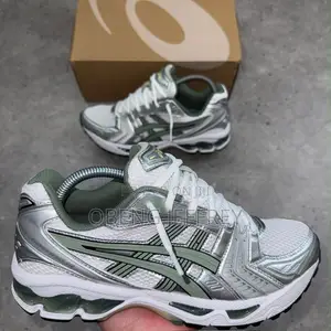 Original Asics Gel Kayano-14 White/Slate Gray N Green