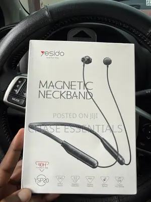Yesido Magnetic Neckband Wireless Earphones, 40 Hours Playback