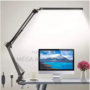 LED Folding Metal Desk Lamp Clip