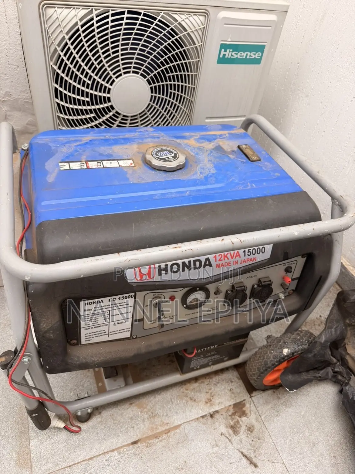 Used Honda EC15000 Petrol Generator – 12kVA Rated / 15kVA Max