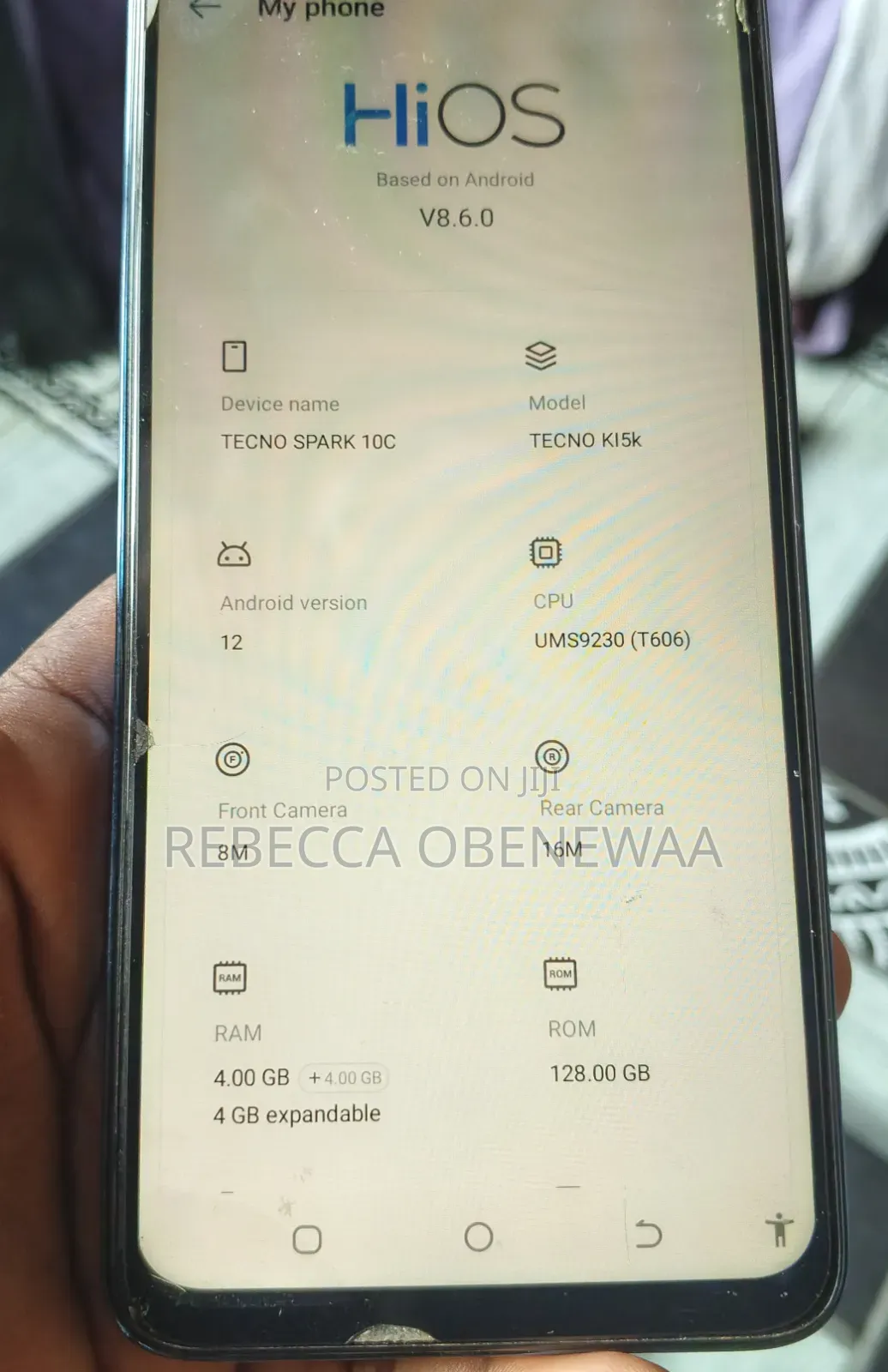Tecno Spark 10C 128 GB Blue