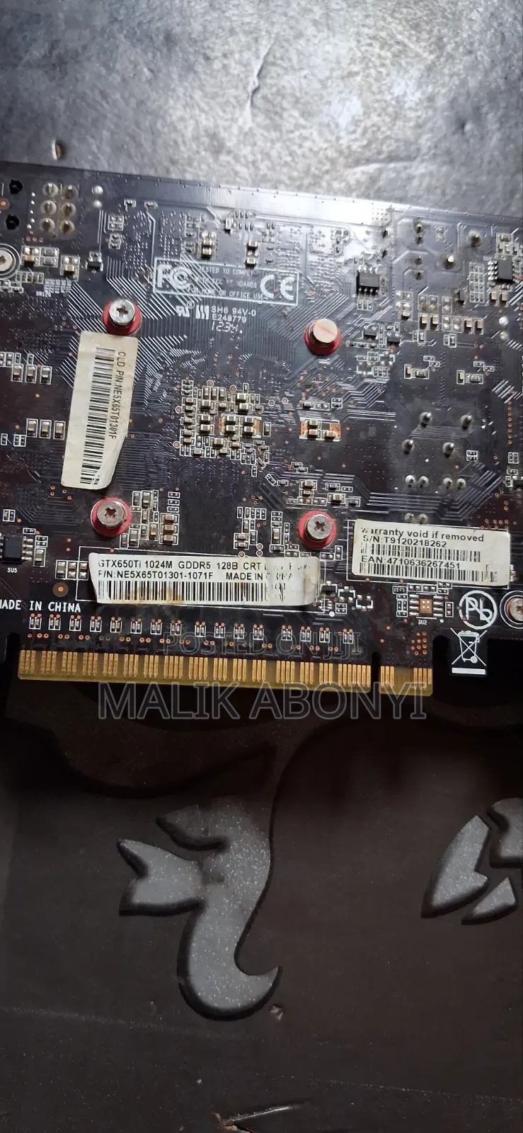 Graphic Card Nvidia Gtx650ti 1gig Gddr5 It Need Power Supply