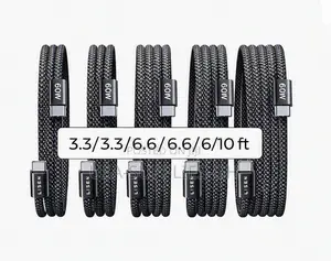 Lisen USB C to USB C Braided Fast Charging Cable (60w 6.6 Ft )From Usa
