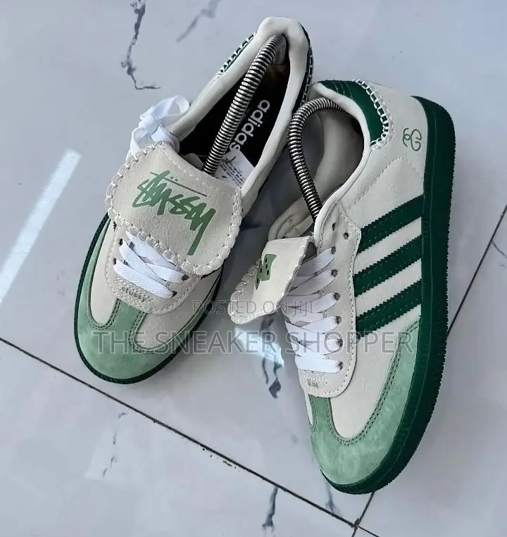 Adidas Samba OG X Stussy Collegiate Green