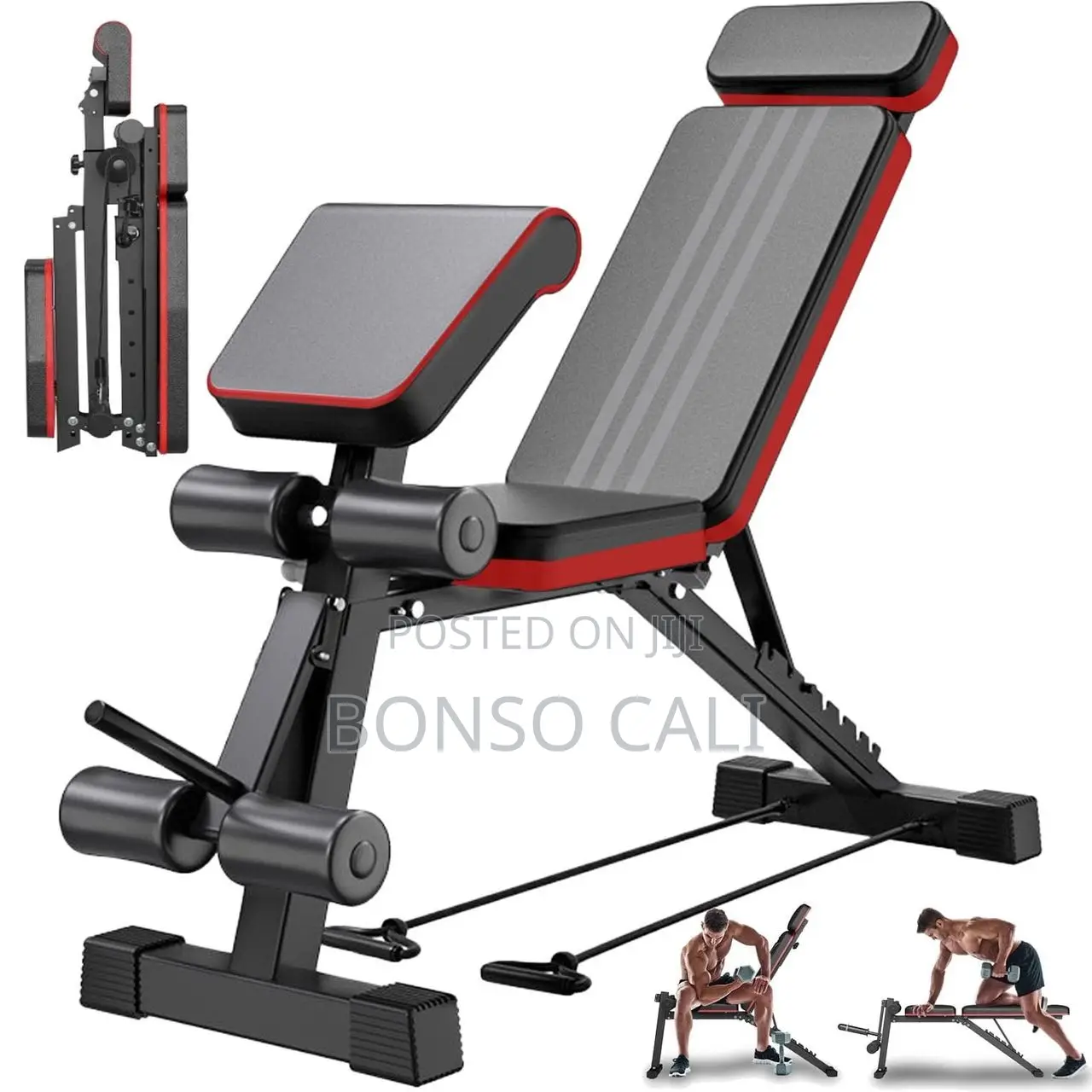 Adjustable Weight Training Bench With 4KG Plates