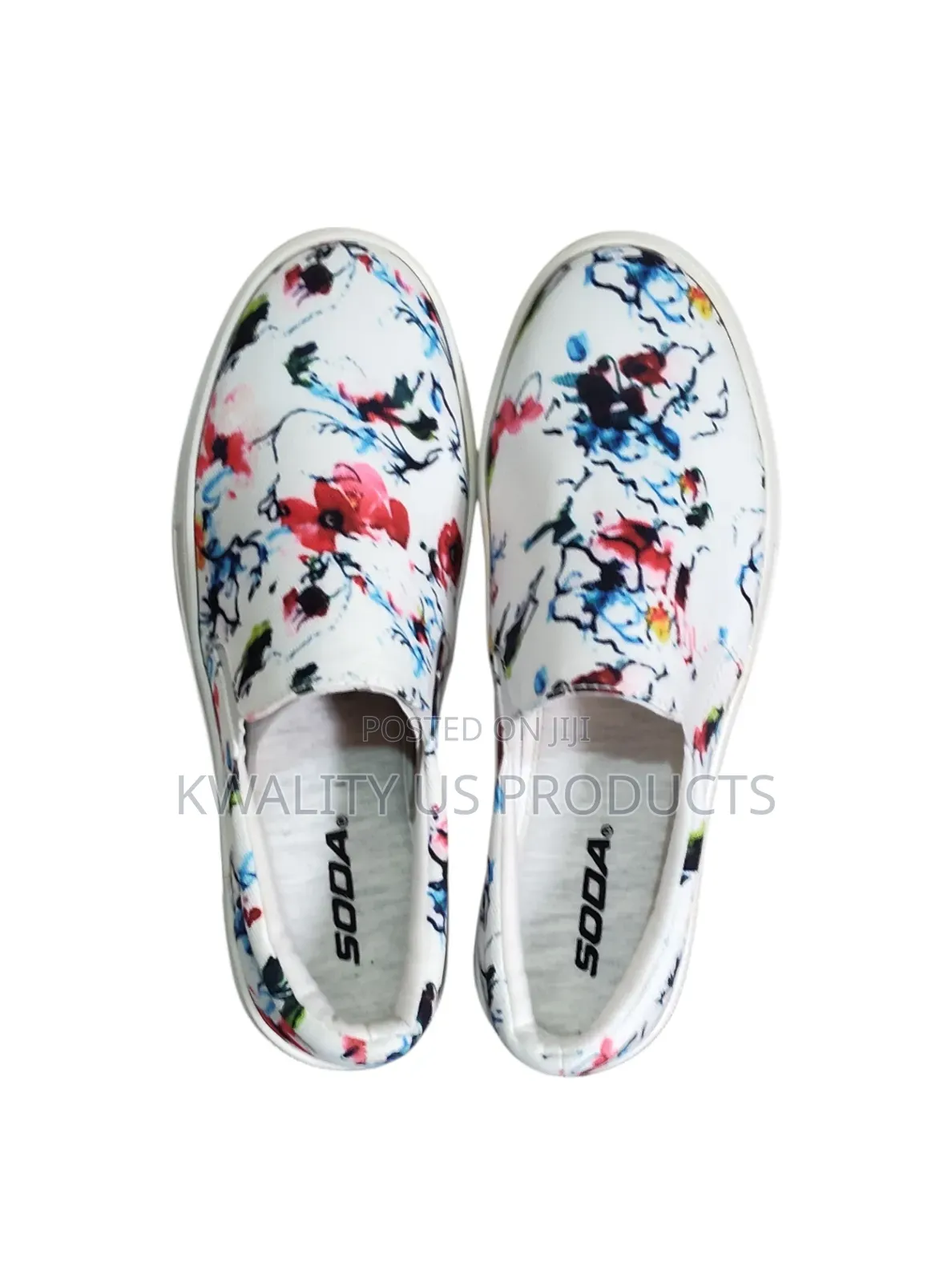 SODA Girls Floral Slip-on Sneakers - Size 37