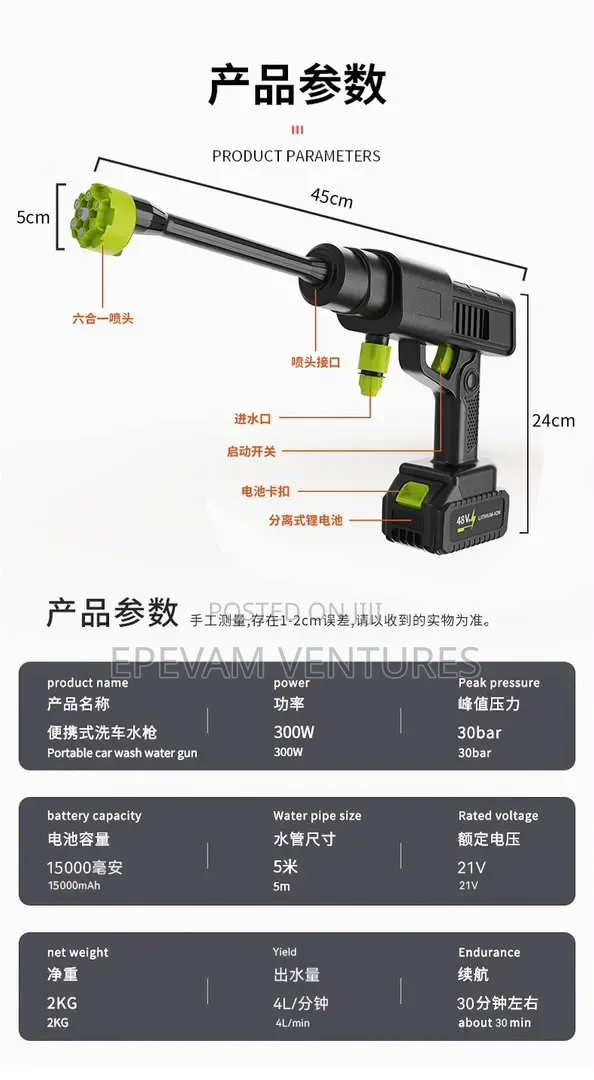Cordless Car Washer