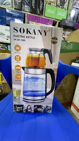 2-in-1 Glass Electric Kettle Teapot Set