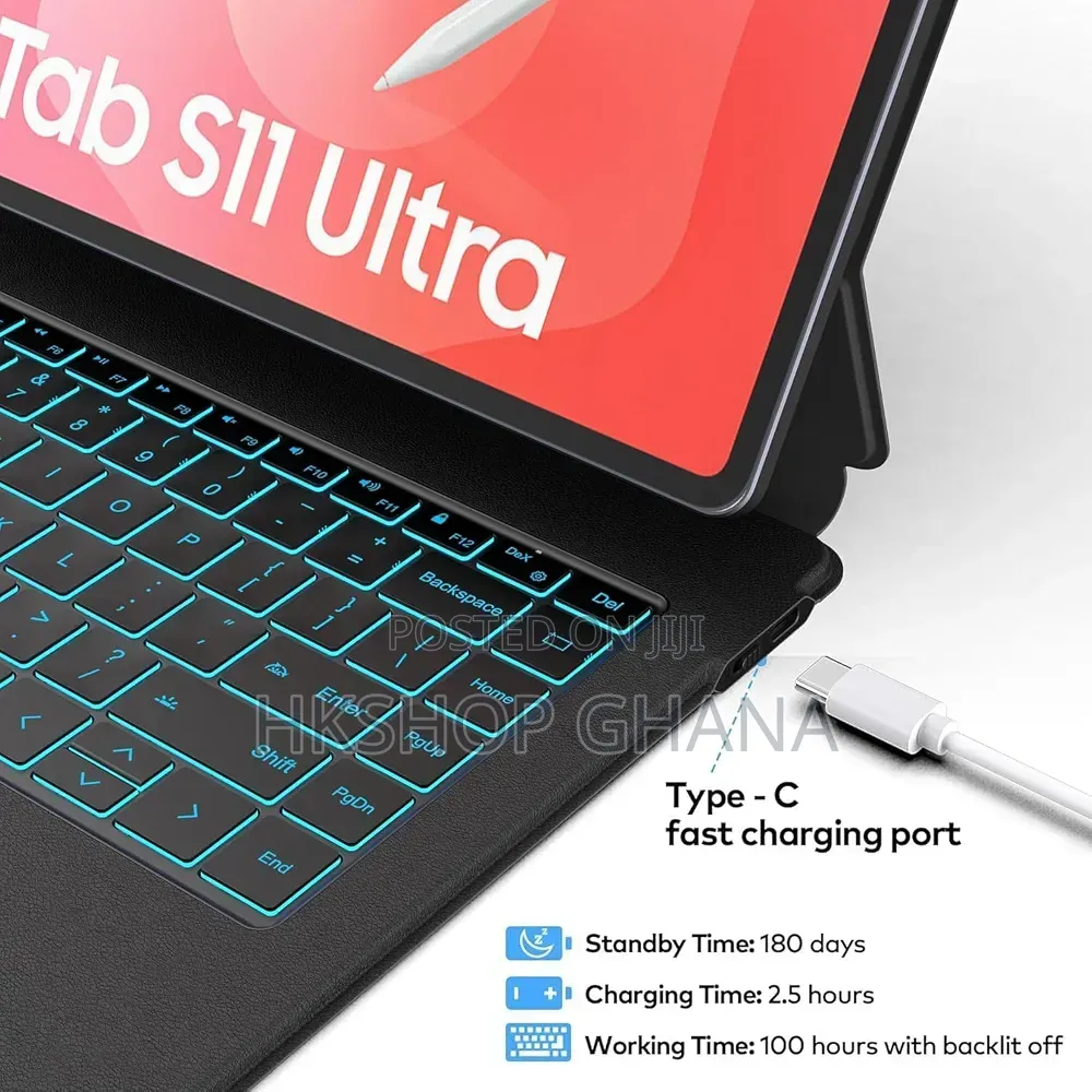 Bluetooth Keyboard Case for Samsung Galaxy Tab S11 Ultra 14.6"Trackpad