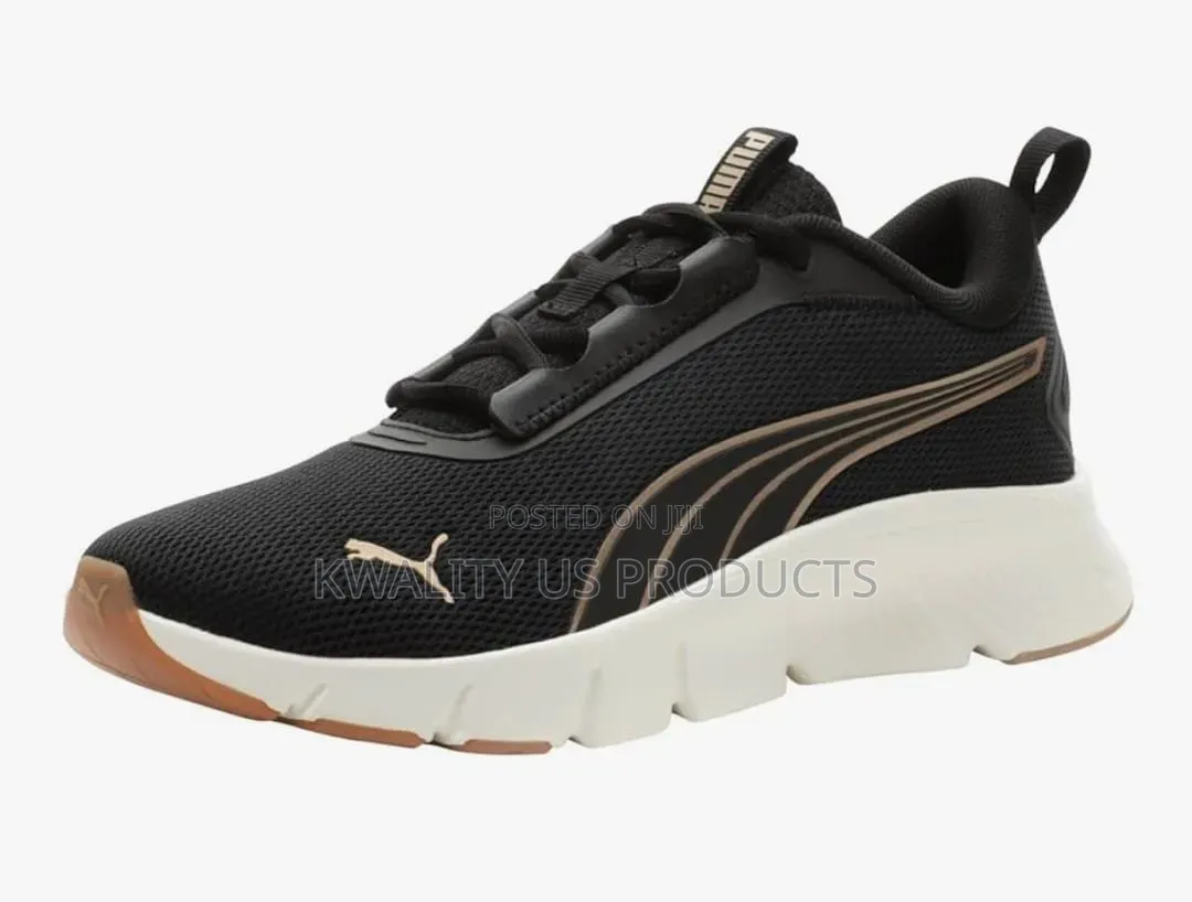 PUMA Girls Flex Lite Sneakers - Size 37 Black