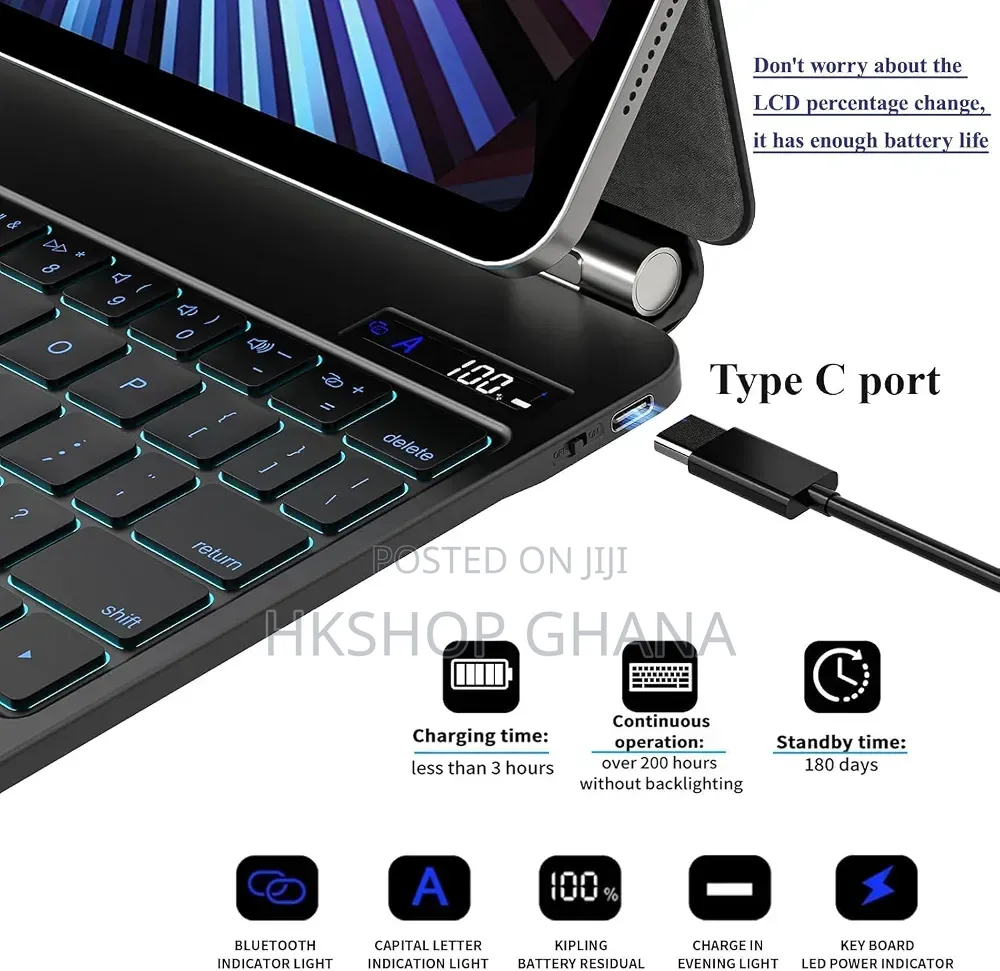 Magic Keyboard for Samsung Galaxy Tab S10+/S9+/S9 FE+ /S8+/S7fe 12.4"
