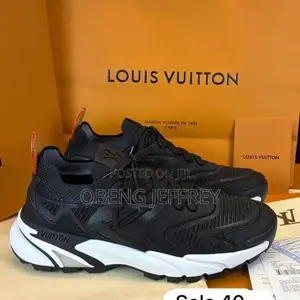 Original Louis Vuitton Runner Tatic Black Technical Knit