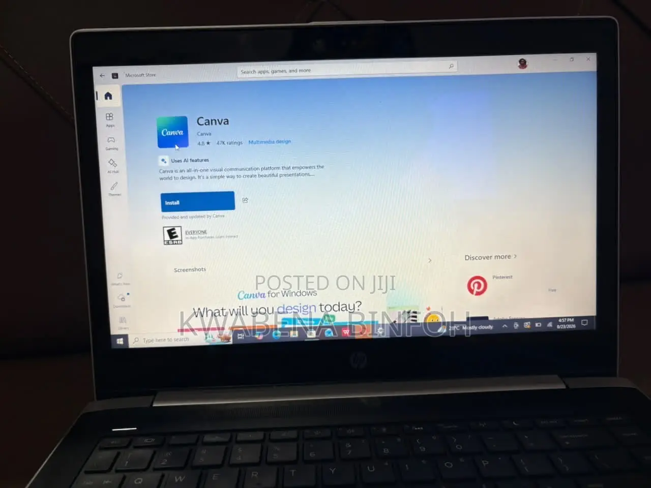 Laptop HP ProBook 11 X360 8GB Intel Core i5 SSD 256GB