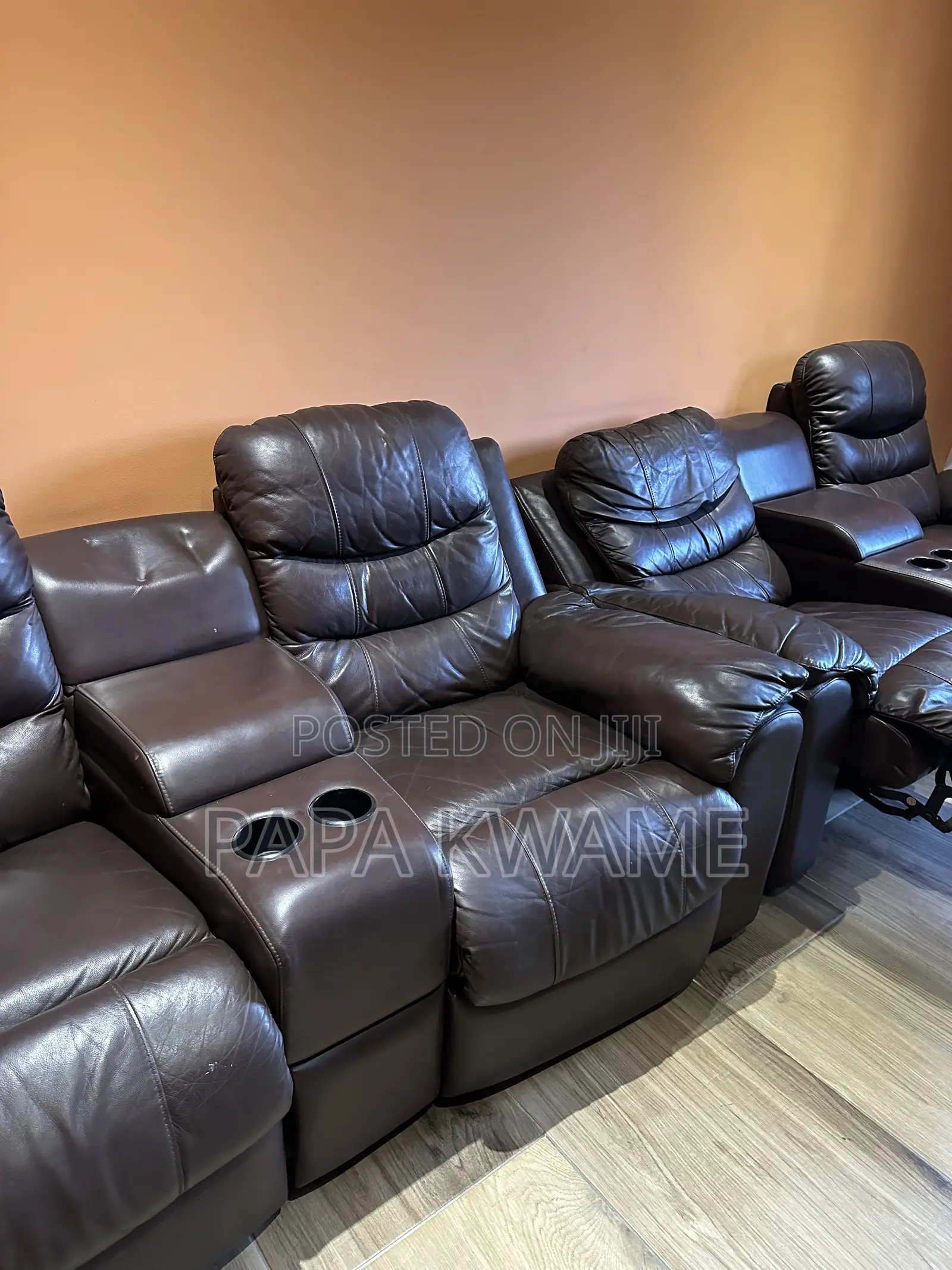 Leather Reclining Home Cinema Furniture Set