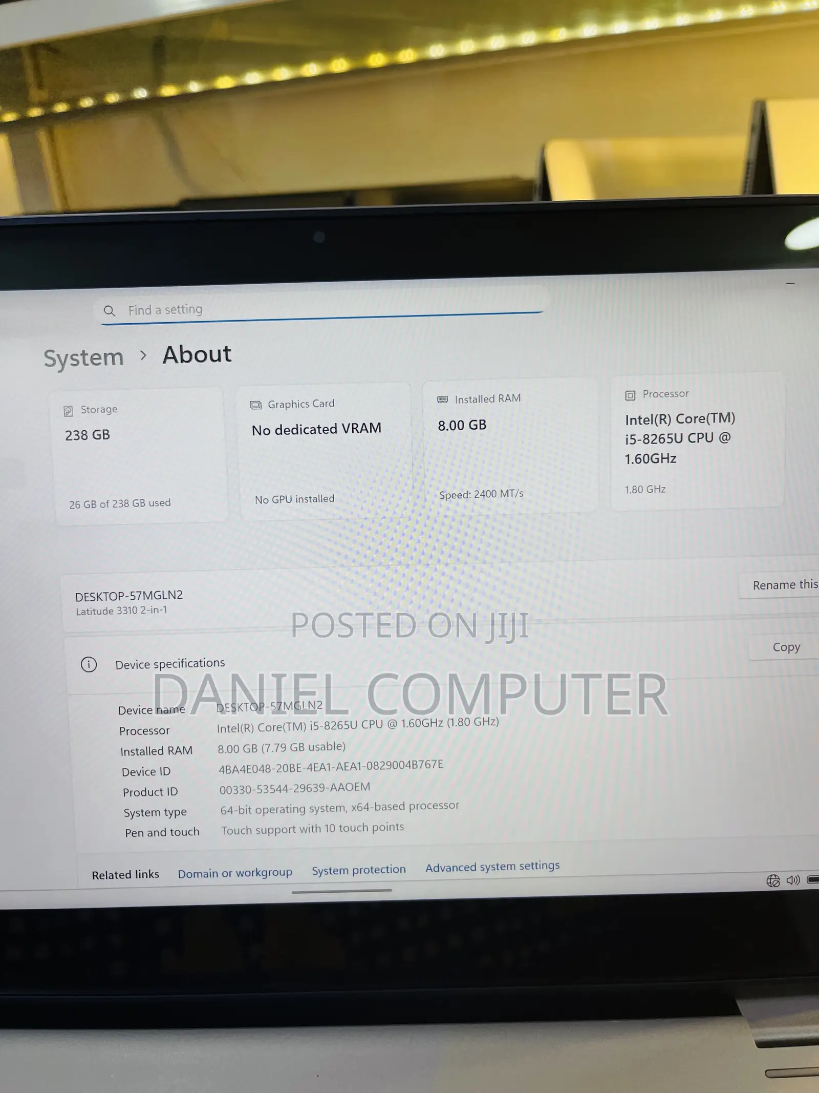 Laptop Dell Latitude 3310 2-in-1 8GB Intel Core i5 SSD 256GB
