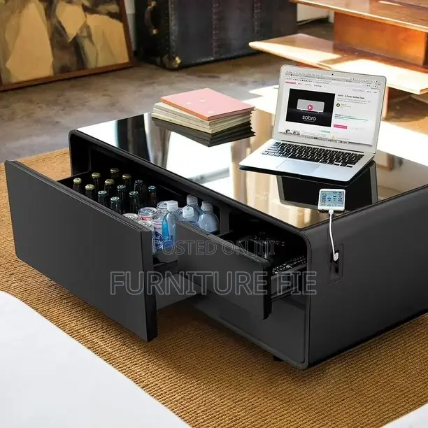 Sobro Smart Coffee Table With Refrigerator From Macy’S Usa