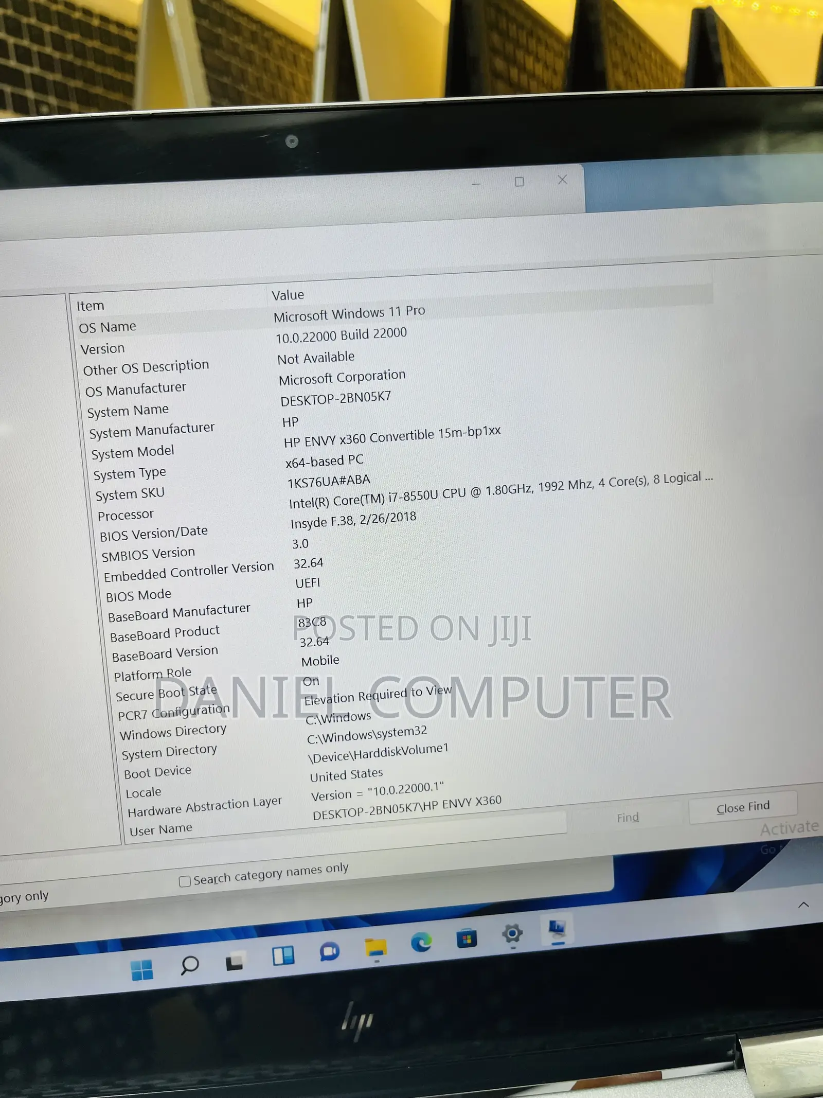 Laptop HP Envy 15-ep0xxx 16GB Intel Core i7 SSD 256GB