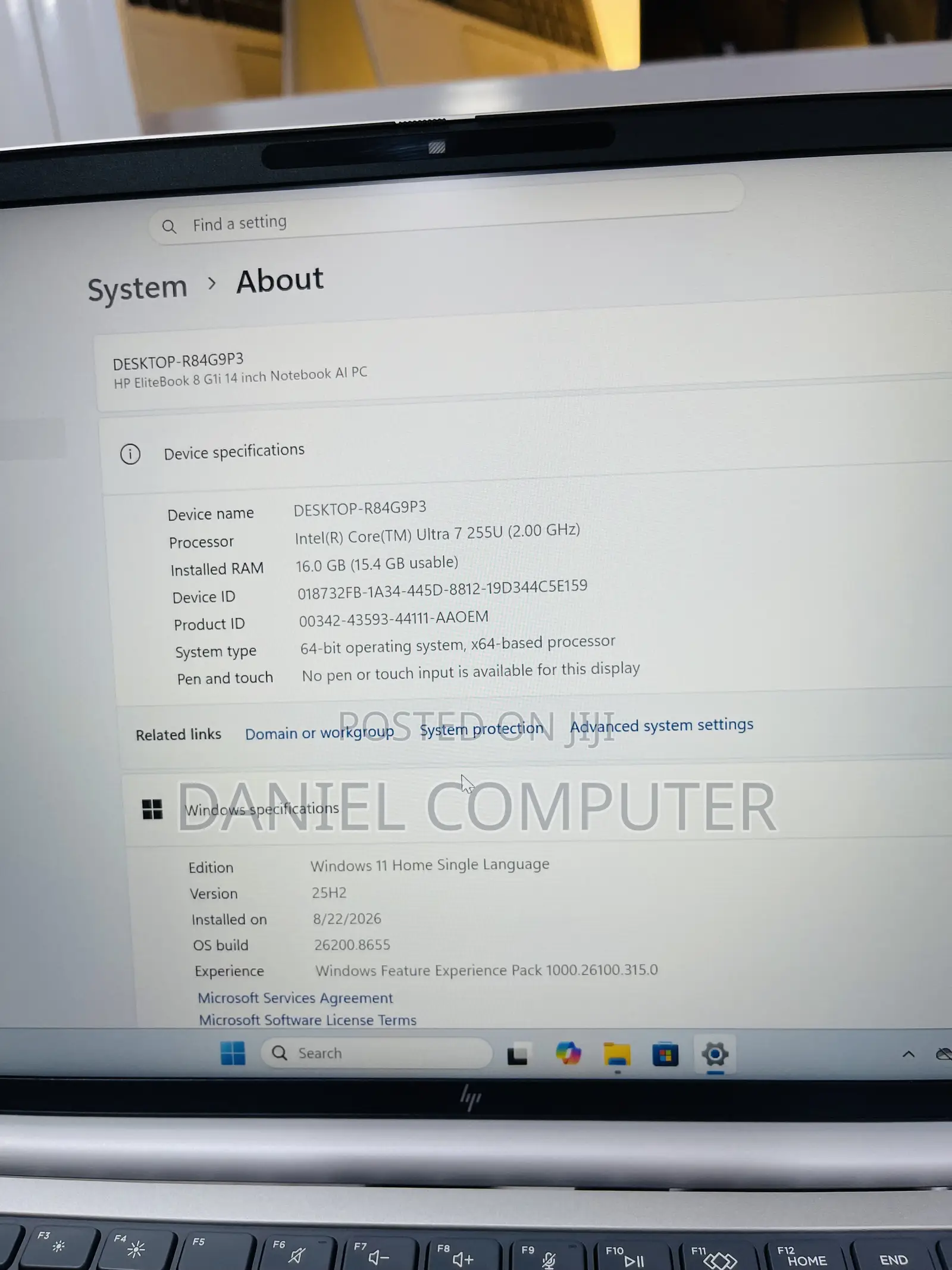 Laptop HP EliteBook 8 G1i 16GB Intel Core Ultra 7 SSD 512GB