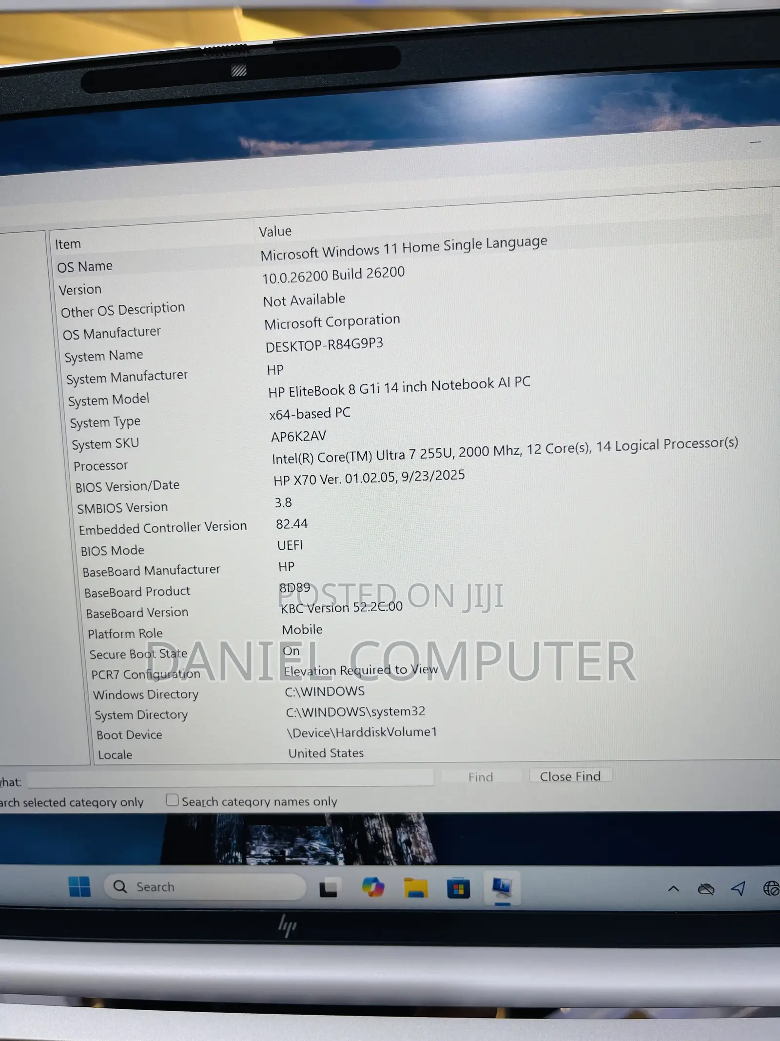 Laptop HP EliteBook 8 G1i 16GB Intel Core Ultra 7 SSD 512GB