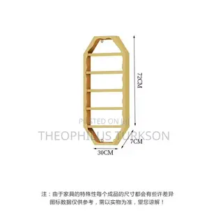 Gold Nail Polish Display Shelf — 5-Piece Set